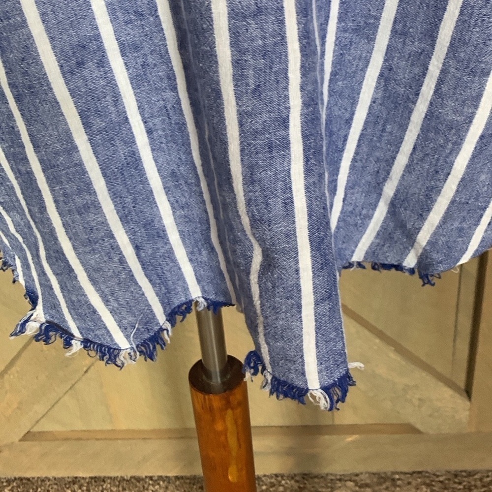 beachlunchlounge Striped Blue and White Mini Dress - Picture 9 of 15
